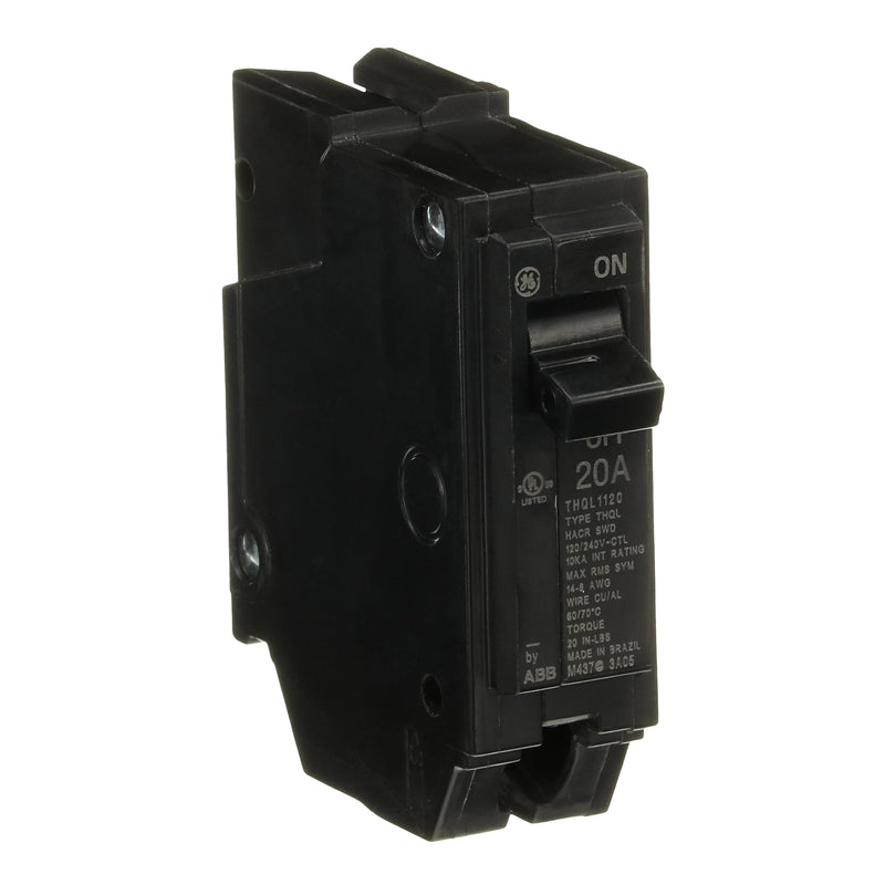 [Australia - AusPower] - ABB Q-Line® THQL1120 Q Line 20A Single-Pole Circuit Breaker • 120/240 VAC, 20 Amp, 10 kA Interrupt • THQL One-Pole Load Center Circuit Breaker • Non-Interchangeable Thermal Magnetic Trip 
