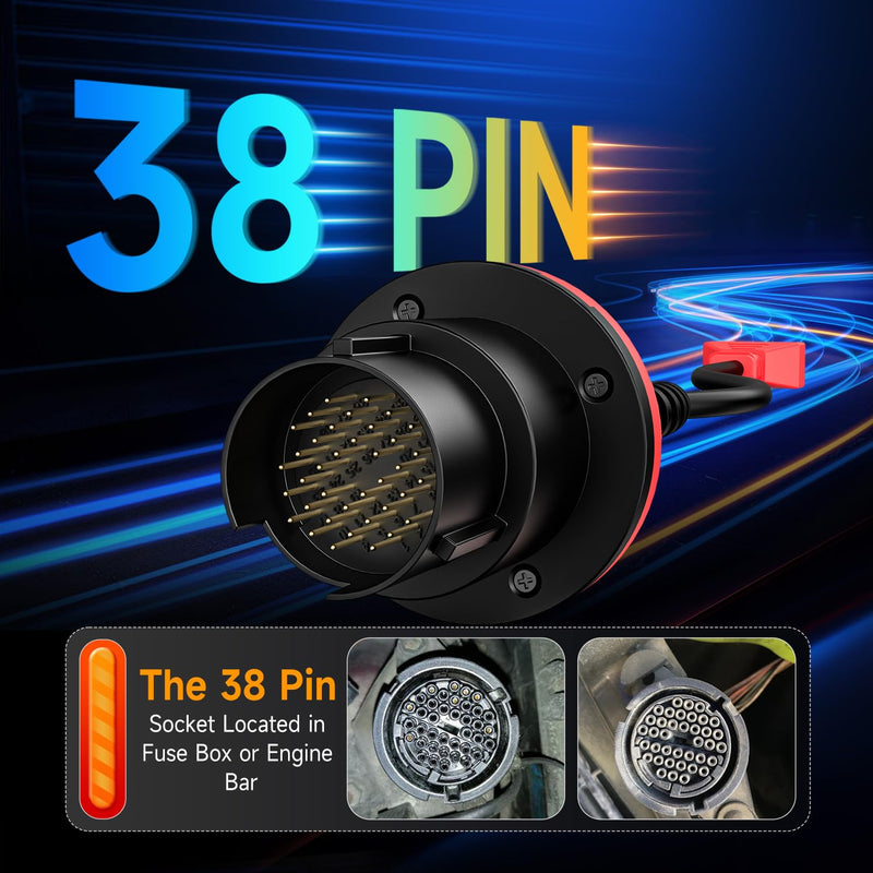 [Australia - AusPower] - Autel Original BENZ-38 PIN Adapter, 38 Pin Male to 16 Pin Female OBDII Connector Compatible with Mercedes-Benz Pre-2001, Work with OBD2 Diagnostic Scan Tool OBD II Scanner 
