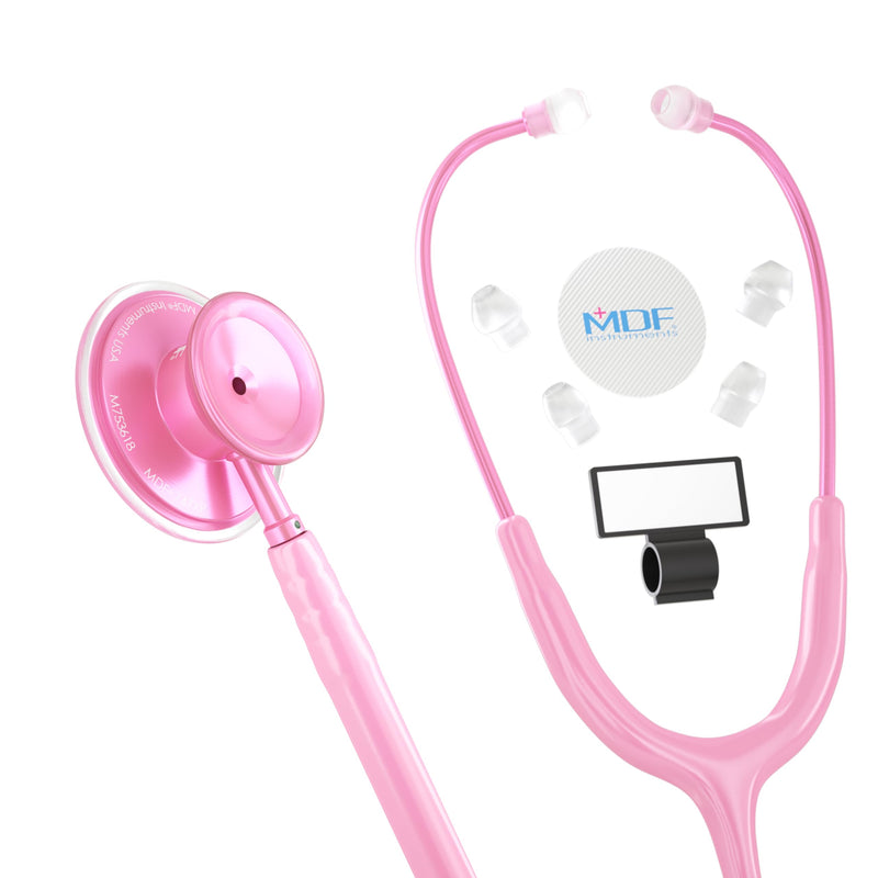 [Australia - AusPower] - MDF Instruments Acoustica Lightweight Stethoscope for Doctors, Nurses, Students + LUMiNiX Medical Professional Penlight 