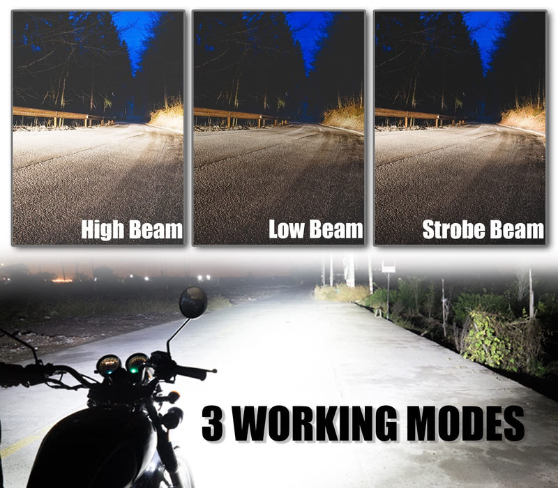 [Australia - AusPower] - Motorcycle Driving Lights 12-60V 40W 3600LM LED Fog Lights + Digital Lab Scale 5000g x 0.1g LCD Display Analytical Balance Jewelry Scale 
