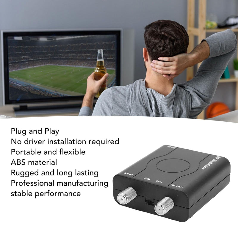 FOSA HDMI to RF Modulator, HDMI Coaxial Converter, HDM61, Supports NTSC Format Output