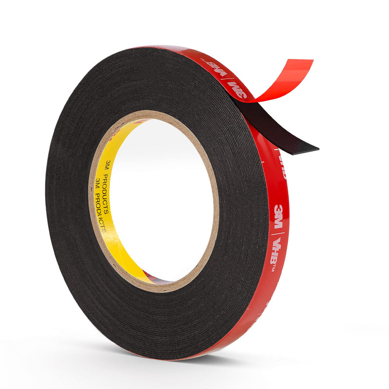 Double Sided Tape Heavy Duty, 0.39" x 16.5 ft Mounting Tape VHB 5925 Strong Adhesive Waterproof for Automotive, LED Strip Lights, DIY Home Décor Black 0.39"×16.5ft