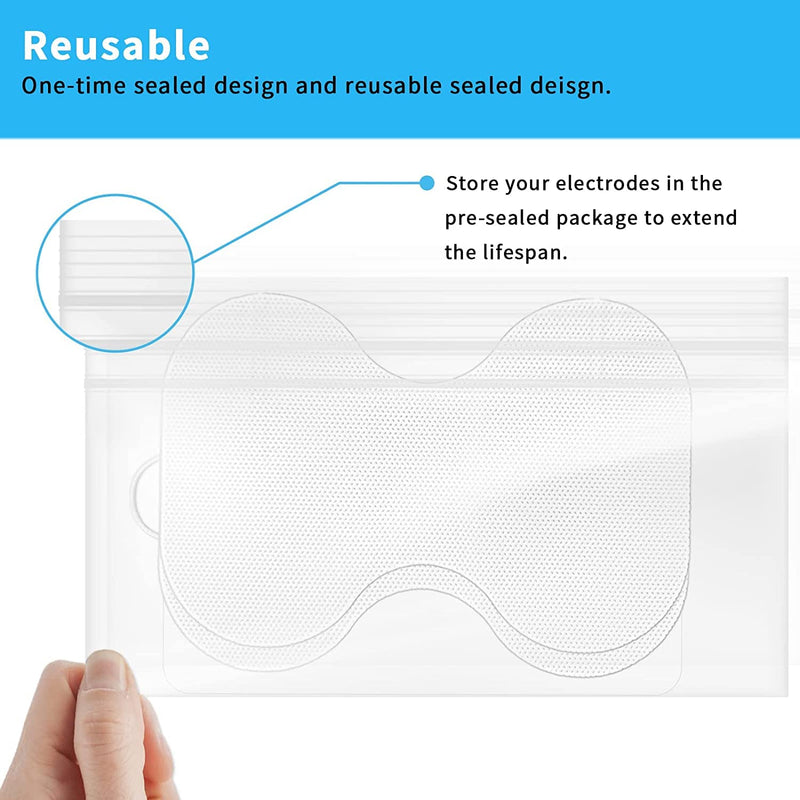 [Australia - AusPower] - TENS Unit Replacement Pads, 8 PCS Premium Thickened Reusable Self-Adhesive Electrode Pads for EMS Muscle Stimulator Massager 2size,8 PCS 