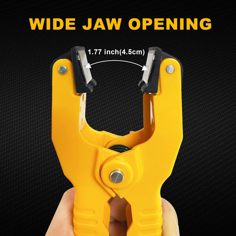 [Australia - AusPower] - HVAC Temperature Clamp with Banana Plug Adapter, K-Type Thermocouple Clamp Pipe Temperature Clamp for HVAC/Multimeter, Temperature Sensor Probes Measures -40~392℉(-40~200℃) 