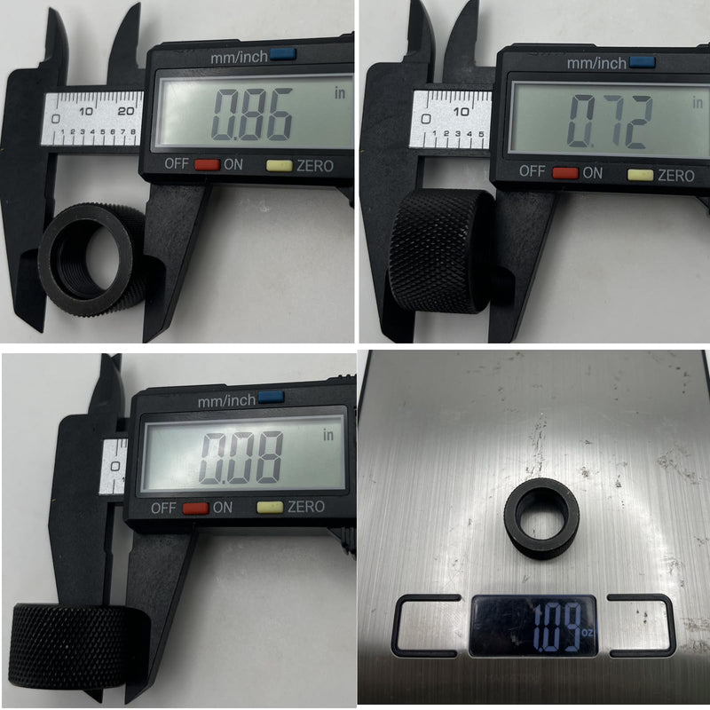[Australia - AusPower] - Thread Protector 5/8 * 24 for .308 LR308, with Crush Washer, Steel, 4 Pack 