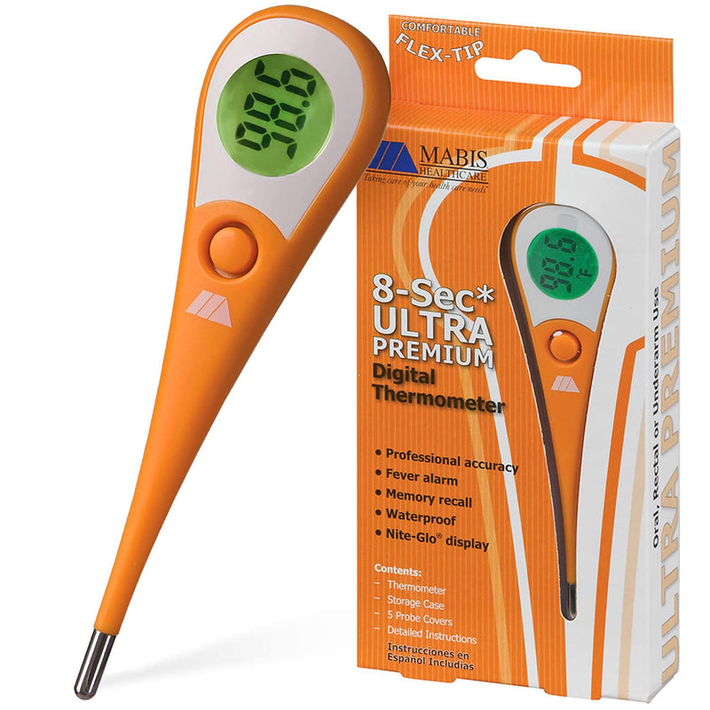 [Australia - AusPower] - Mabis DMI 8-Second Ultra Premium Digital Thermometer 8 Sec Orange 