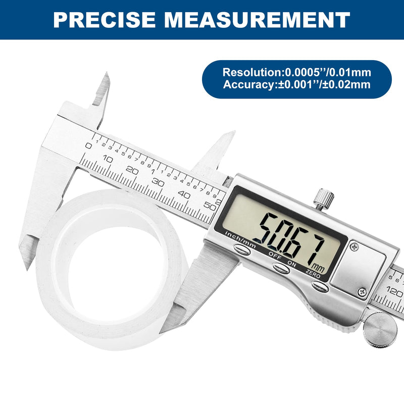 [Australia - AusPower] - Digital Caliper Measuring Tool, 6 Inch Stainless Steel Vernier Caliper Digital Micrometer with Large LCD Screen, Auto-Off Feature, Easy Switch from Inch to Millimeter 