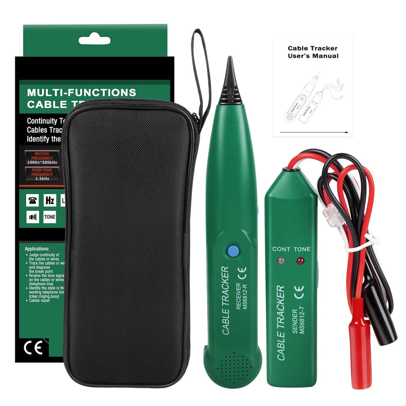 [Australia - AusPower] - Cable Tracker, CJBIN Cable Break Detector, Robotic Lawnmower, Multifunctional Cable Checker Wire Cable Tester for Network Maintenance Collation, Telephone Line Tester, Continuity Tester, LAN Network 