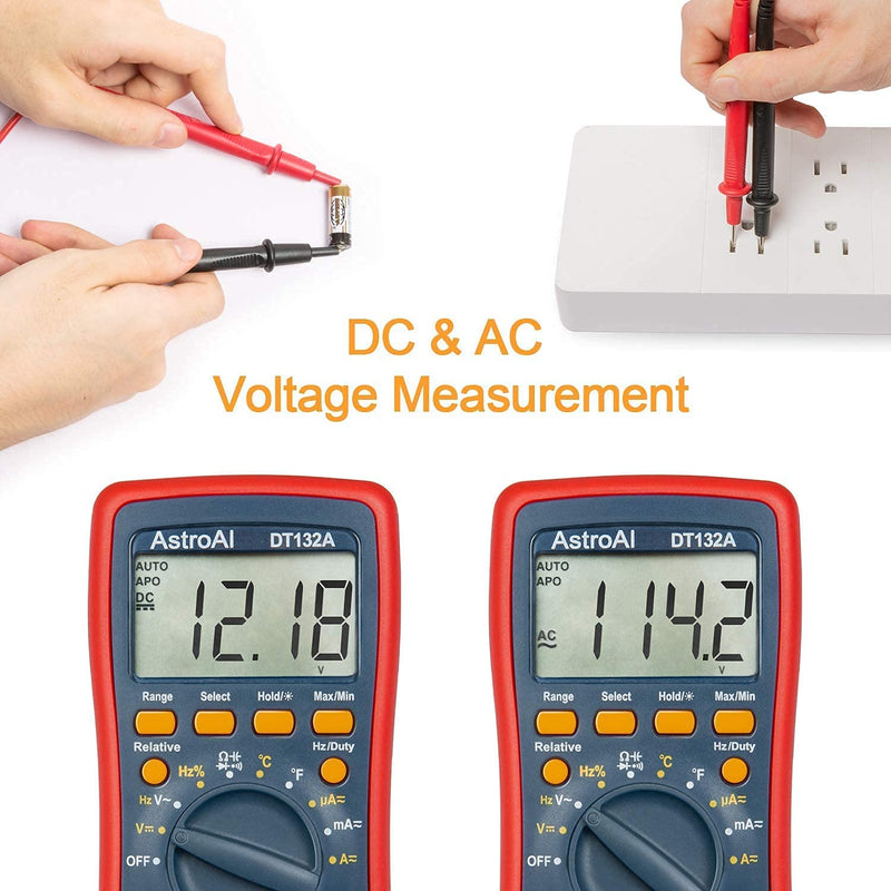 [Australia - AusPower] - AstroAI Digital Multimeter & Test Leads Bundle 
