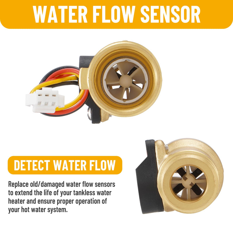Water Flow Sensor 2GWH-24 Compatible with Girard GSWH-2 Tankless Water Heater 2022107584