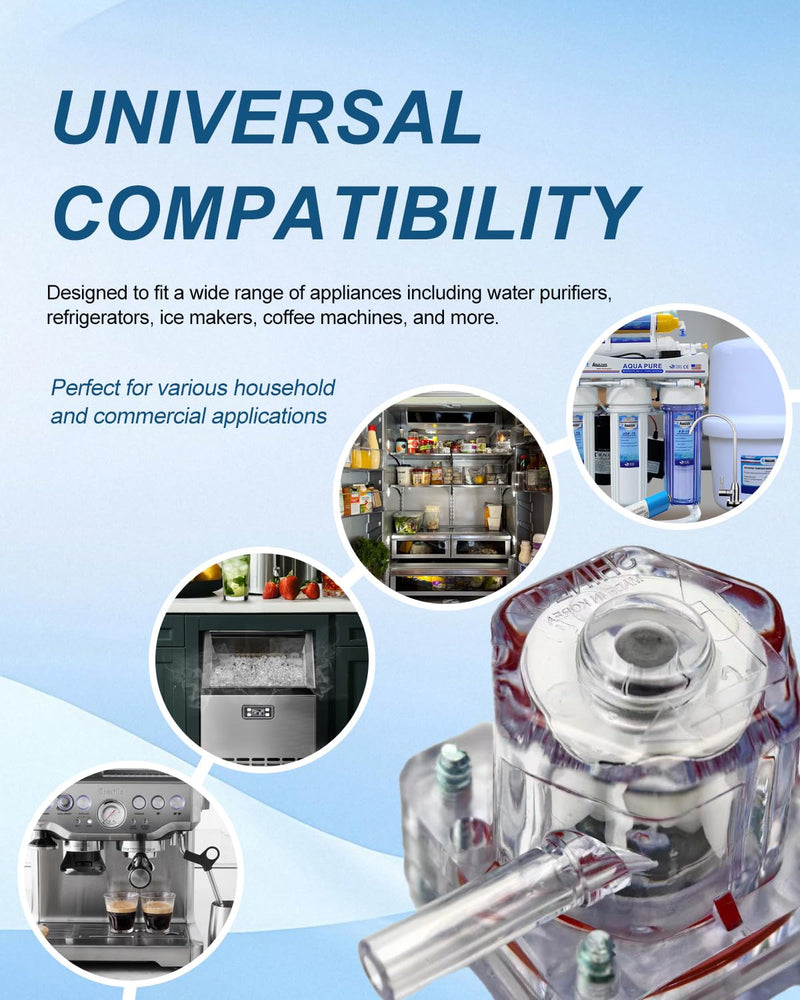[Australia - AusPower] - SMWF-0420A Hall Flow Sensor Miniature Flowmeter Compatible with Water Purifier, Fridge, Ice Maker, Coffee Machine,Negative Ion Machine Replace SMWF0420A Micro Water Flow Sensor 