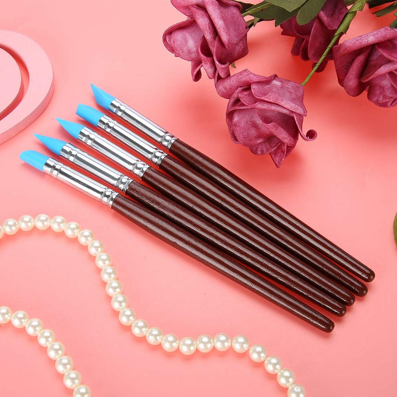 [Australia - AusPower] - wosume Teeth Silicone Brush, Soft Practical Composite Cement Brush, for Teeth Remove Dirt Home Occlusal Surface 