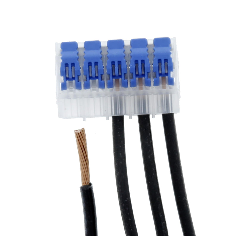 [Australia - AusPower] - Ideal Electrical 30-01L25 in-Sure Lever Wire Connector 5-Port, 10/Bag 