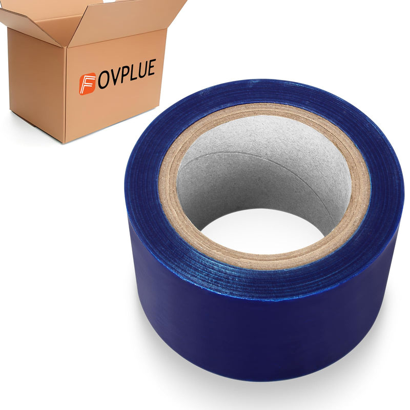 FOVPLUE Self Adhesive Surface Protective Film/Tape – 2.76in x 328ft, Blue Scratch Film Roll Universal for Motorcycle Installations, Painting, Removals, and Transport,Medium-HIGH Adhesion 1 Pack