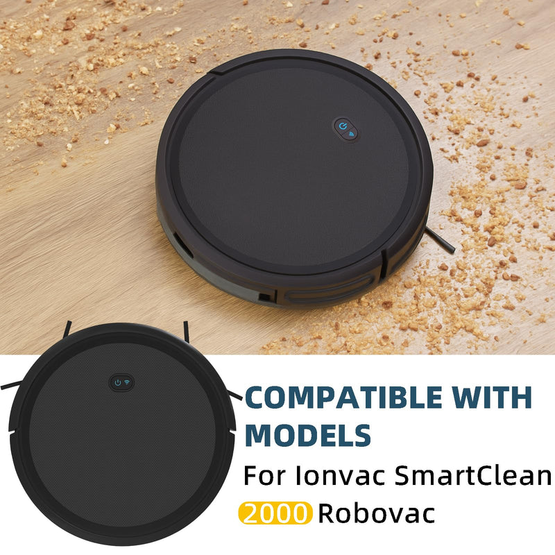 SmartClean 2000 Accessories Kit for Ionvac SmartClean 2000 Robovac Vacuum Replacement Parts - 2 Main Brush, 1 Roller Cover, 6 Hepa Filters, 6 Side Brush, 2 Hepa Filter with Frame