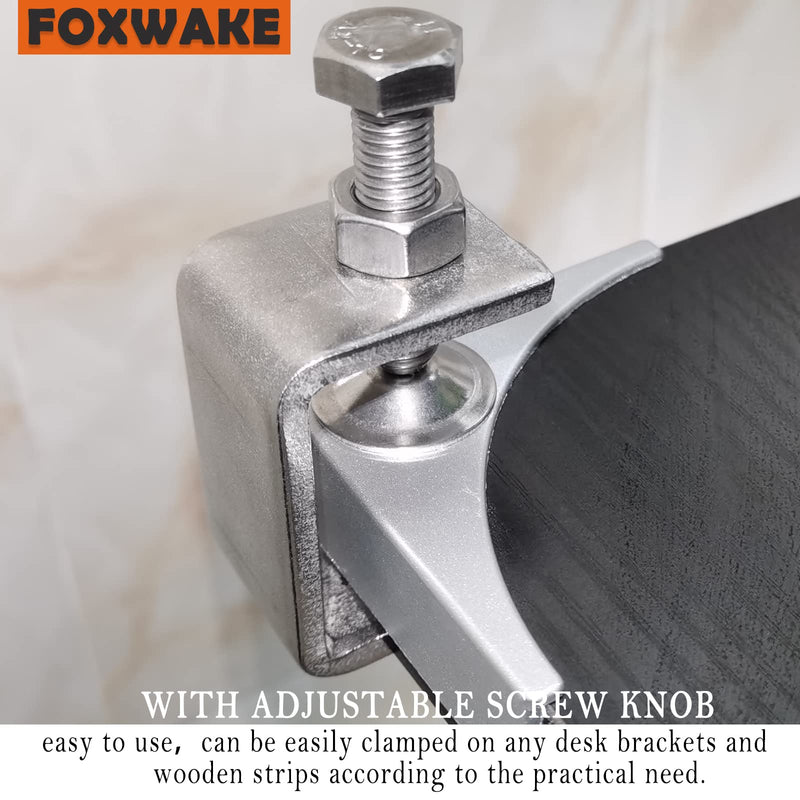 [Australia - AusPower] - Stainless Steel C Clamps Mini 1 Inch for Mounting, Heavy Duty Metal U Clamps for Metal Working, Small Desk Clamp with Stable Wide Jaw Opening & Protective Pads/I-Beam Design (6pcs) 1 3/16 Inch 