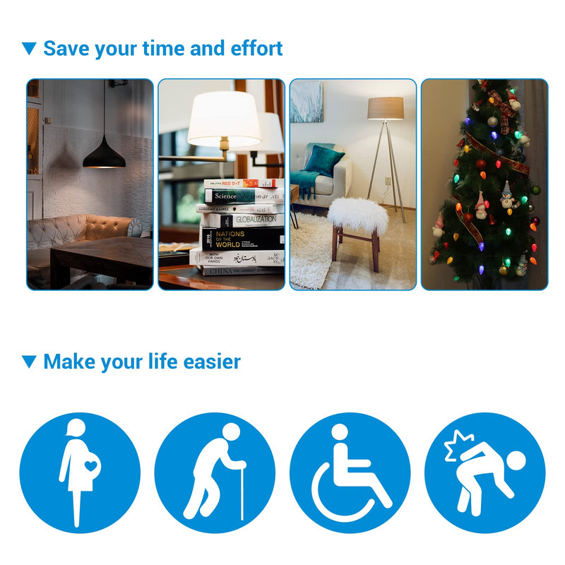 [Australia - AusPower] - DEWENWILS Indoor Remote Control Outlet, Wireless Remote Light Switch, No Interference Remote Outlet Switch, No Wiring, 15A/1875W, 100ft RF Range, Compact Design, Programmable 1 remote + 1 outlet 