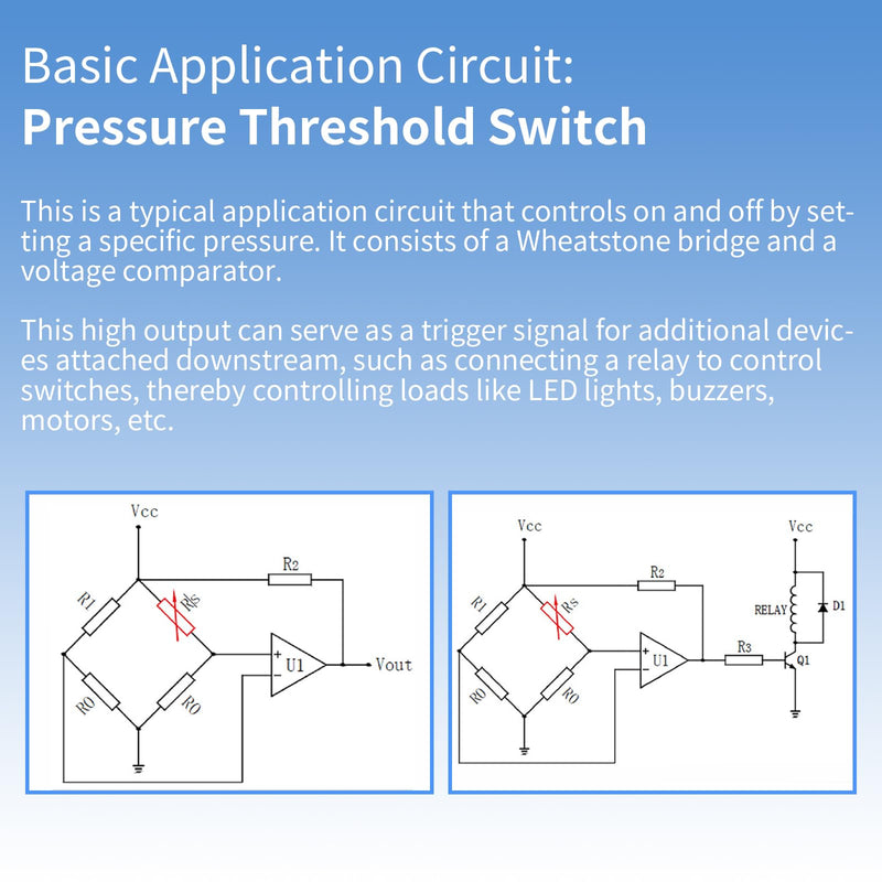 [Australia - AusPower] - 4Pcs Thin Film Pressure Sensor 20g-2Kg High Sensitivity Force Sensitive Resistor Force Sensor Pressure Sensors for Arduino DIY Industrial Precise Measurement Control 