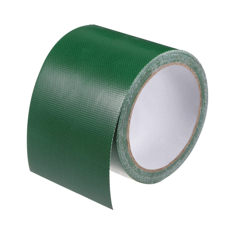 HARFINGTON Tarpaulin Repair Tape, 3.15" x14.6ft Universal Waterproof Awning Cloth Repair Tape for Crafts Home Improvement Outdoor Tent, Dark Green