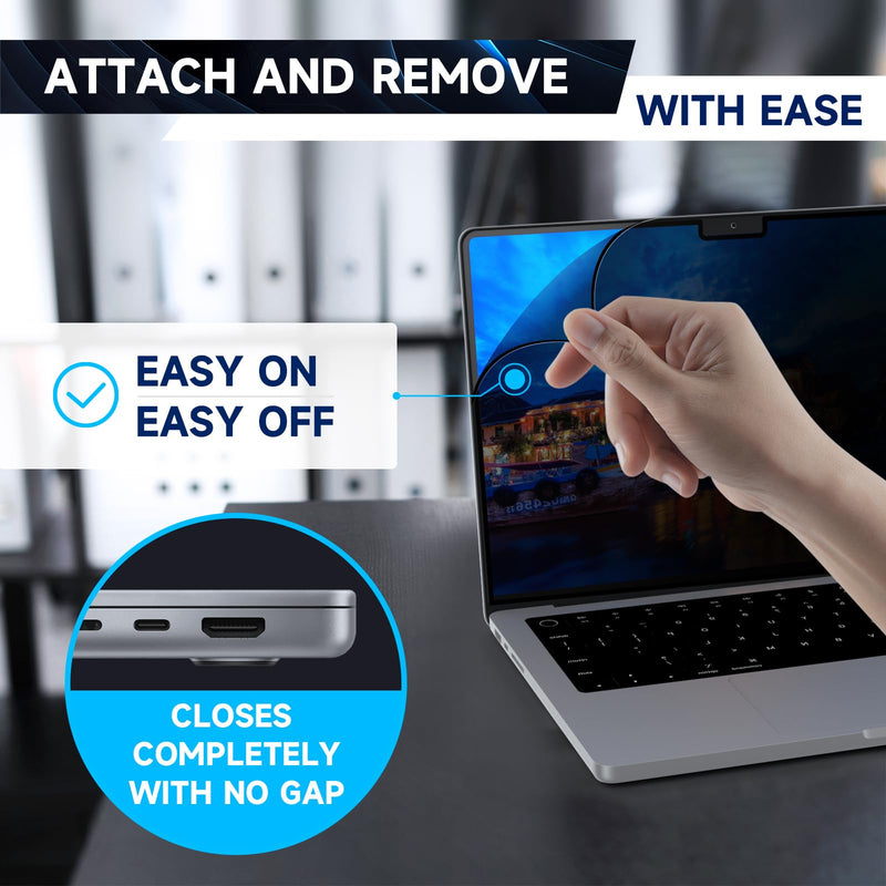 [Australia - AusPower] - Laptop Privacy Screen MacBook Pro 13 Inch (2016-2022, M1,M2) and MacBook Air 13 Inch(2018-2021, M1), Removable Computer Screen Privacy Shield for Mac 13Inch MacBook 13inch 