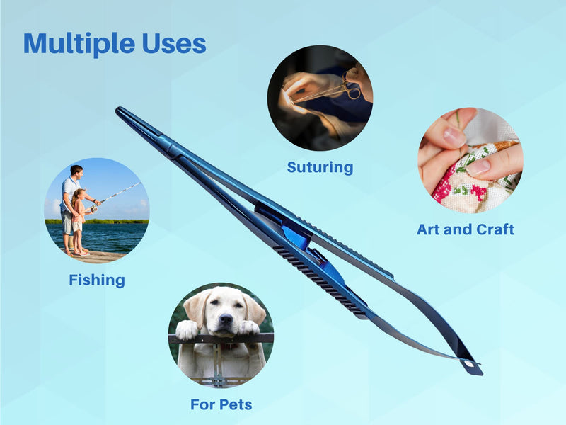 [Australia - AusPower] - Castroviejo 5.5 inches Micro Needle/Suture Holder Driver with Tungsten Carbide Inserts (Straight Tip) Straight Tip 