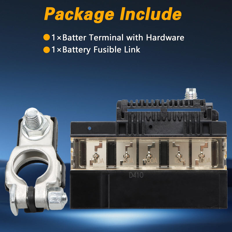 [Australia - AusPower] - EVRBUL Battery Fusible Link Holder Assembly and Terminal Kit Compatible with Nissan Maxima Murano Pathfinder Infiniti QX60, Battery Current Sensor Replace# 24380-3JA1A 