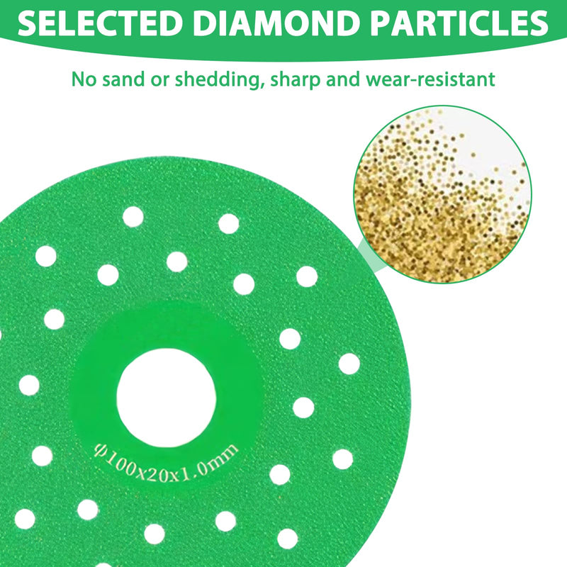 [Australia - AusPower] - Pack of 6 Rock Plates Grinding Disc Rock Plate Cutting Disc Glass Cutting Disc Rock Plate Flat Grinding Disc Indestructible Disc for Grinders for Stone Ceramics Ceramic Tiles and Stones 