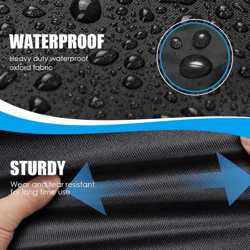 [Australia - AusPower] - Bicycle Trailer Cover waterproof Bike Trailer Storage Cover with Adjustable Drawstring Pet Bike Trailer Protection Cover 