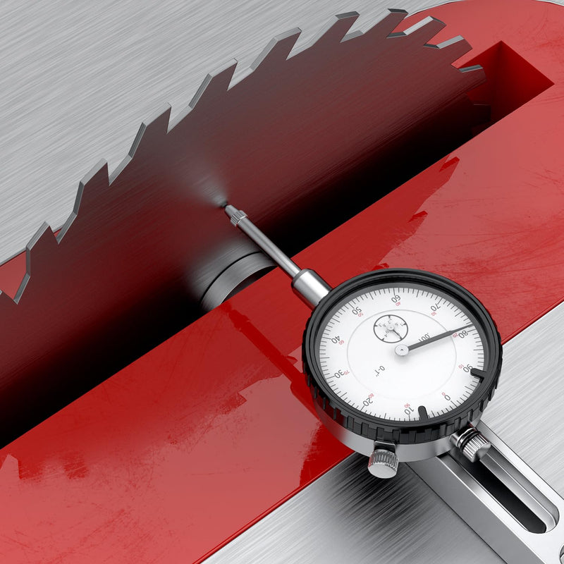 [Australia - AusPower] - HDLNKAK Table Saw Dial Indicator Gauge, 0-1"/0.001" Dial Indicator, Table Saw Alignment Gauge Suitable for Calibrating Workshop, Machinery, Band Saw and Drill Press 