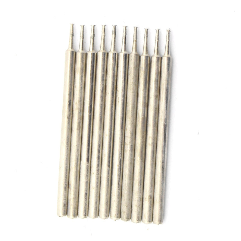[Australia - AusPower] - 1mm T Shape Head Diamond Grinding Bits 3/32" inch shank Stone Engraving Accessories Tool Head Diameter:1mm 
