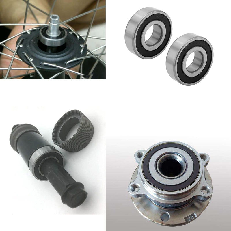 [Australia - AusPower] - 6204-RS Seal Bearings Deep Groove Ball Bearing - 20x47x14mm - Lubricated - Chrome Steel 4 Pcs 6204-RS-4Pcs 