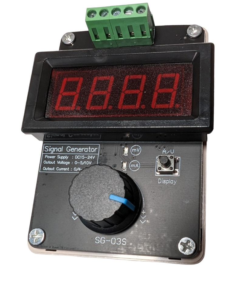[Australia - AusPower] - DC 15–24V Adjustable Signal Generator Calibrator — 0–5V/0–10V, 0–20mA/4–20mA Analog Signal Simulator for Level sensors, Flow Detectors and Pressure switches VFD PLC 