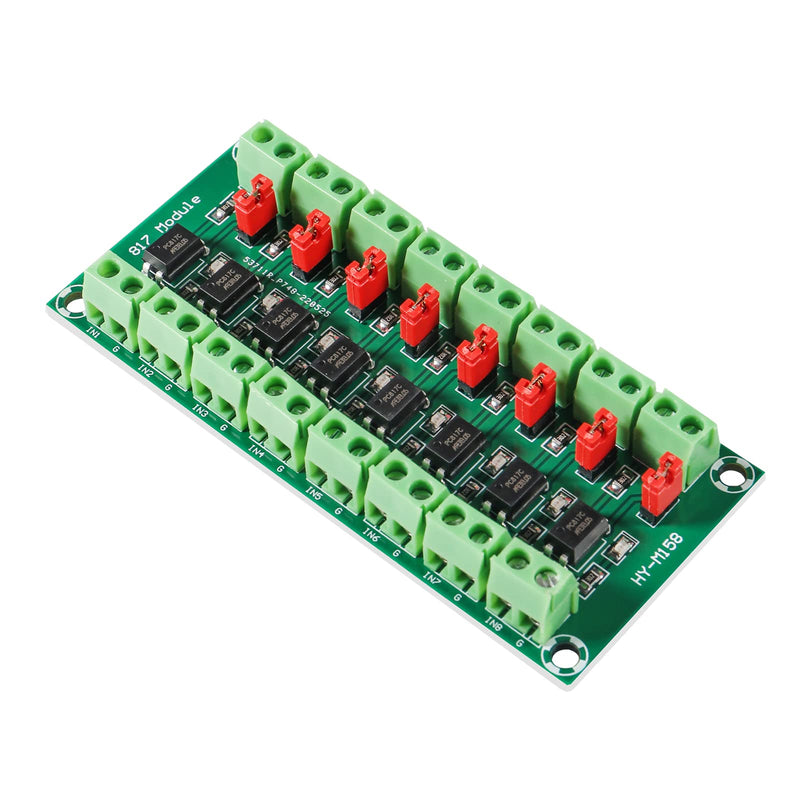 [Australia - AusPower] - 4pcs PC817 4 Channel Optocoupler Isolation Board Voltage Converter Adapter Module Driver Photoelectric Isolated Module 3.6-30V (2pcs 8 Way Optocoupler) 2pcs 8 Way Optocoupler 