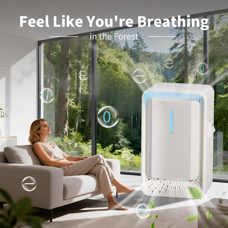 [Australia - AusPower] - Home Negative Ion Air Purifier 6 Pack, Plug In Air Purifier & Mini Portable Silent Air Freshener for Dust Mites Ionizer in Bedroom, Study, Kitchen, Bathroom, Living Room 