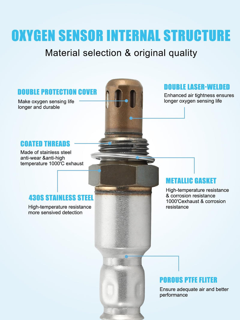 TAUTOY 2PCS 234-9091 234-4462 O2 Oxygen Sensor Upstream and Downstream (2.4L L4) for Honda Accord 2008-2012, for Acura TSX 2009-2014, 36531-R40-A01, 36532-R40-A01