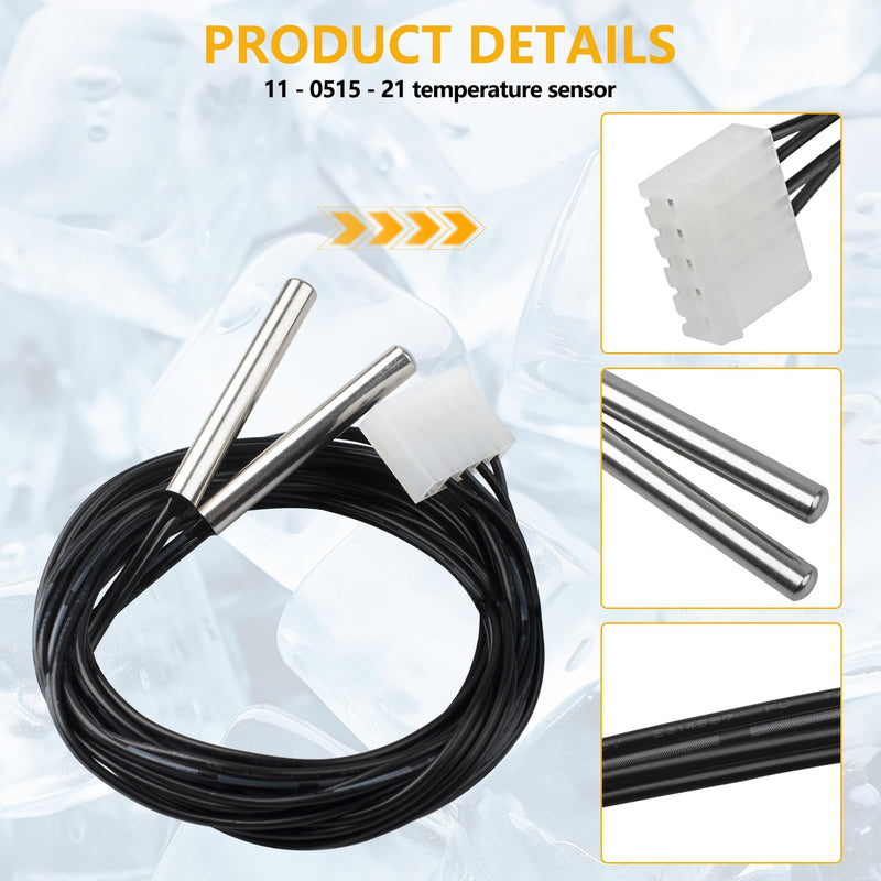 [Australia - AusPower] - 11-0515-21 Replacement Temperature Sensor Compatible with Scotsman Ice Makers, Fits Models C0322, C0322MA-1, C0322MW-1, C0322SA-1, C0322SW-1, C0330, C0330-A and More, for Scotsman Ice Machine Parts 