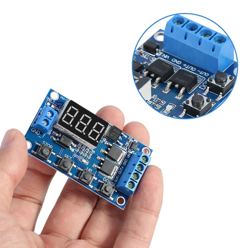 Akozon Timer Module, DC 5V-36V Trigger Cycle Delay Timer Switch Turn On/Off Relay Module with LED Display