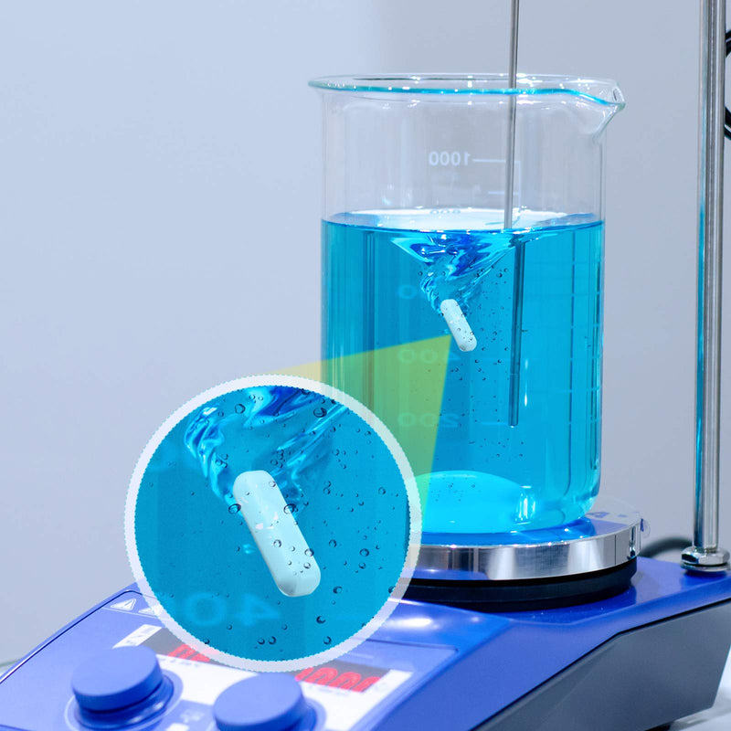 [Australia - AusPower] - PTFE Magnetic Stirrer Mixer Stir Bar, White Color, Stir Rod Magnetic, Laboratory Bar, Stir Plate Bar, Stir Plate Magnet Stick (8 Pieces,30 mm/ 1.18 Inch) 8 30 mm/ 1.18 Inch 