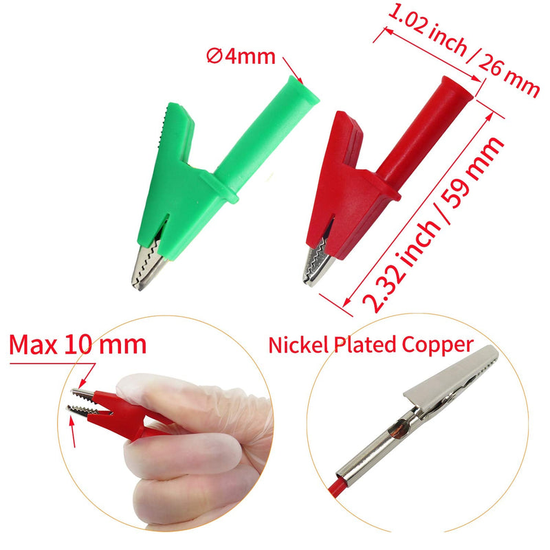 [Australia - AusPower] - Makeronics 5pcs Banana to Banana Plug Test Lead Set for Multimeter | 4mm Stackable Banana Plug | 39.37inch / 1m length Flexible Electrical Test Wires 1000V/15A | 5 Colors (Black/Red/Green/Blue/Yellow) 