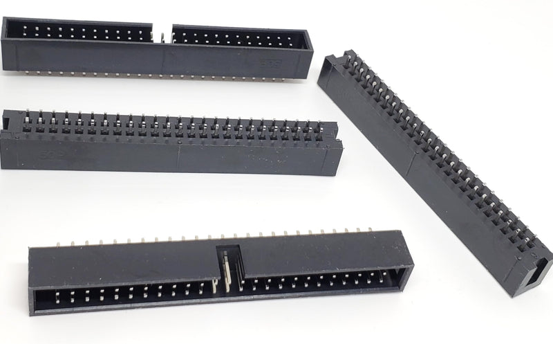 [Australia - AusPower] - 25-Pack 50P DC3 2.54mm 0.1" Pitch 50 Pins Male Box Headers 2x25 Dual Rows 50 Pins Male Straight Pin PCB DIP, Double-Row 2x25 50-P 2.54 mm DCS IDC Connector 
