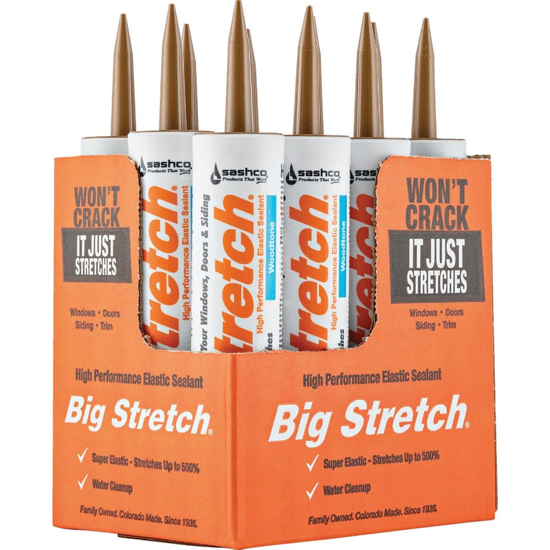 [Australia - AusPower] - Sashco - 10018 Big Stretch Acrylic Latex High Performance Caulking Sealant, 10.5 oz Cartridge, Woodtone 