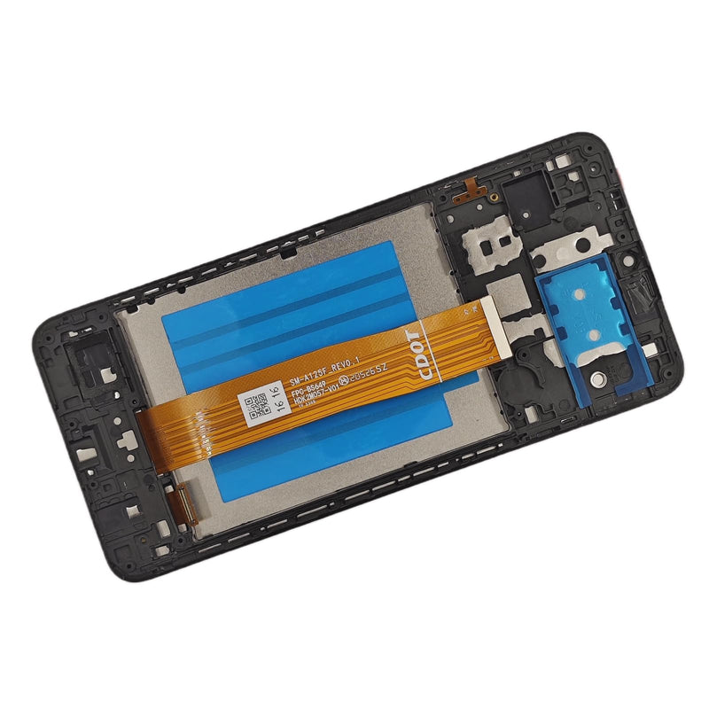 [Australia - AusPower] - for Samsung Galaxy A12 Screen Replacement with Frame for Samsung a12 a125u Screen Replacement A12 Nacho A127 s127dl a125a a125w LCD Display digitizer Touch Screen Assembly with Repair Tools 6.5 inch 