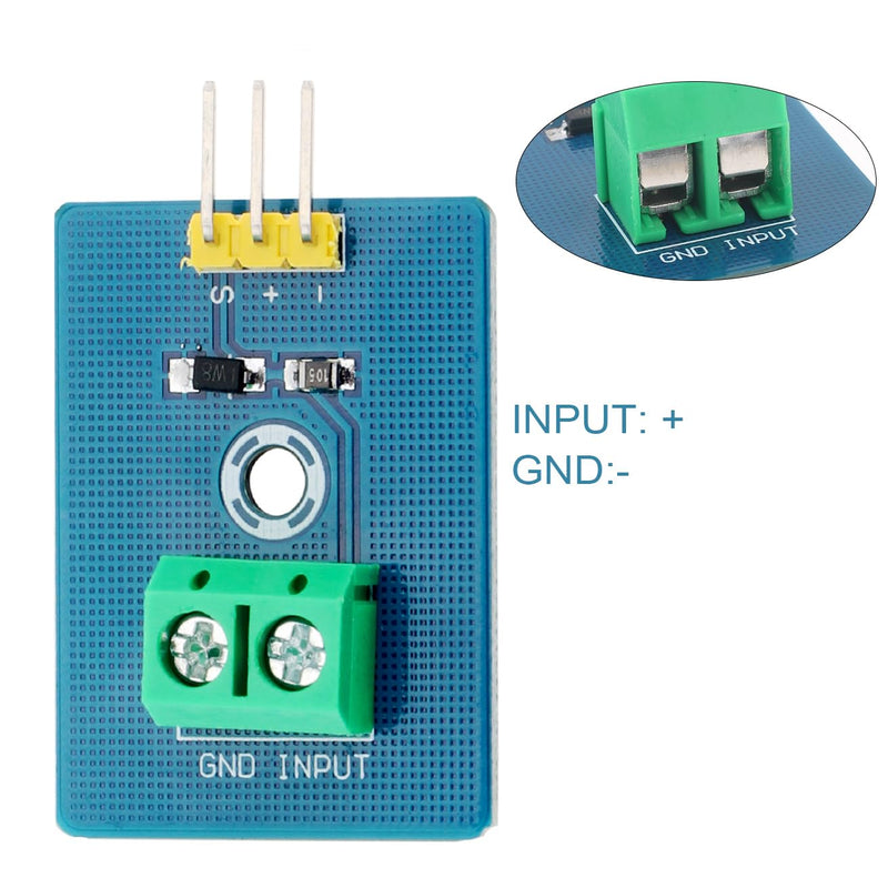 [Australia - AusPower] - 5Pcs 3.3V/5V Analog Ceramic Piezo Vibration Sensor Module Fit for Arduino DIY Kit, Analog Signal Output Piezoelectric Sensor 