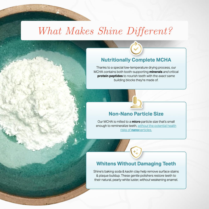 [Australia - AusPower] - Shine Remineralizing Tooth Powder with Hydroxyapatite, Made in The USA, Flouride Free Tooth Repair, Natural Teeth Whitening Powder, Teeth Polish & Stain Remover, Cinnamon 