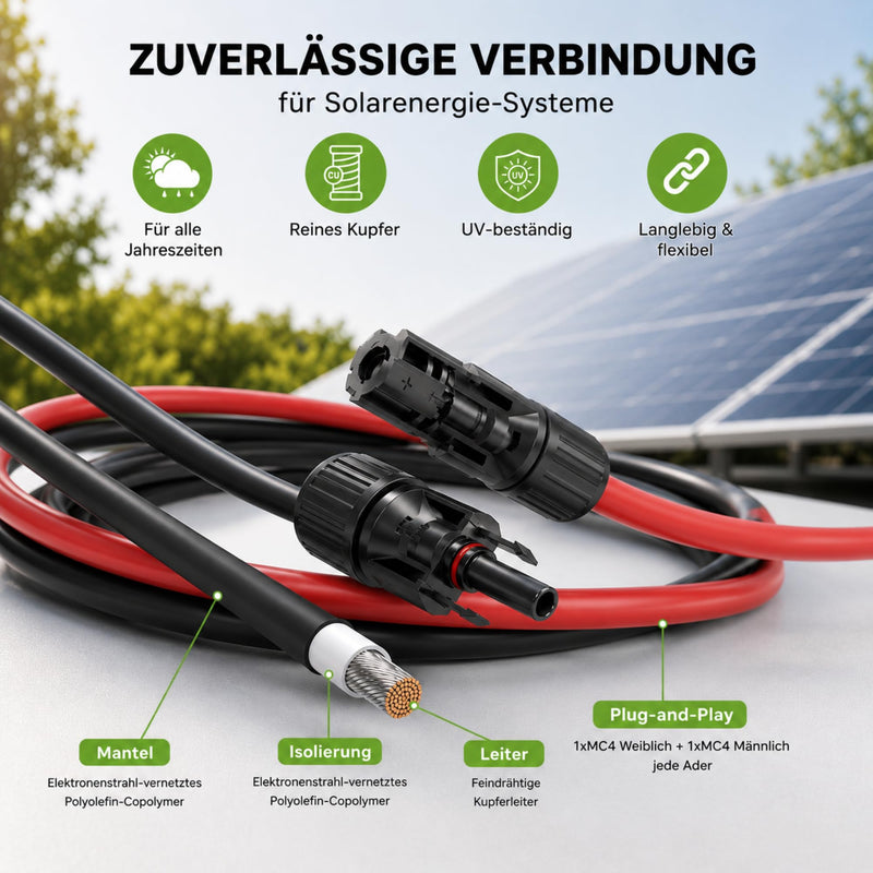 Offgridtec Modular Connection Cable with Cable Cross Section 4 mm², 3m 3 metres