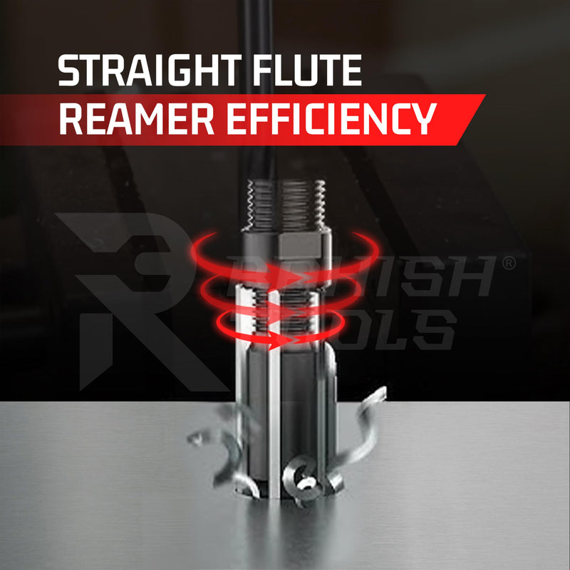 [Australia - AusPower] - Adjustable Hand Reamer Tool HV to H3 Sizes - 1/4" to 15/32” Reaming Tool for Precise Hole Finishing with Carbon Steel Blades - Hand Tools Reamers for Metal & Wood - 6.35mm - 11.90mm HV to H3 - 7Pcs 