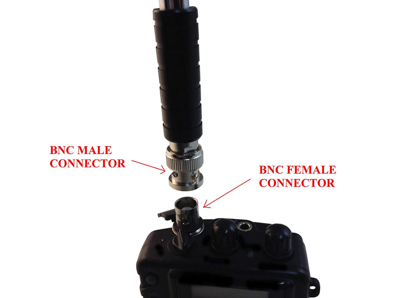 TW-999BNC BNC Male Handheld Antenna Scanner Antenna (20-1300MHz) with BNC Male Connector for Scanner Radio and Frequency Counters