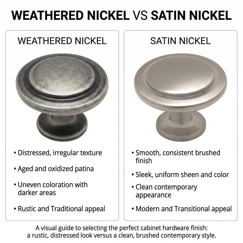Cosmas 10 Pack 783WN Weathered Nickel Cabinet Hardware Bin Cup Drawer Cup Pull - 3" Inch (76mm) Hole Centers