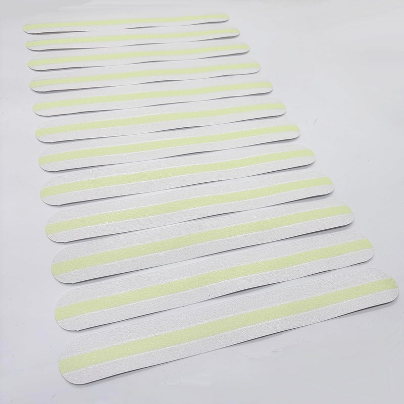 12Pcs Clear Anti Slip Tape with Glow in The Dark, 1.57inch x 13inch, Transparent Grip Tape Non-Slip Adhesive Tape Indoor/Outdoor Stair,Tubs, Boats, Safety Grip Tape Non Skid Roll for Stair Steps #05Clear with Glow 1.57 inch x 13 inch 12pcs
