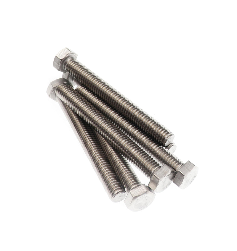 [Australia - AusPower] - 10pcs 1/4-20 x 1-1/2" Hex Head Bolts Screws, Full Thread, Plain Finish, F593C 18-8 304 Stainless Steel 1/4“-20 x 1-1/2" 10pcs 